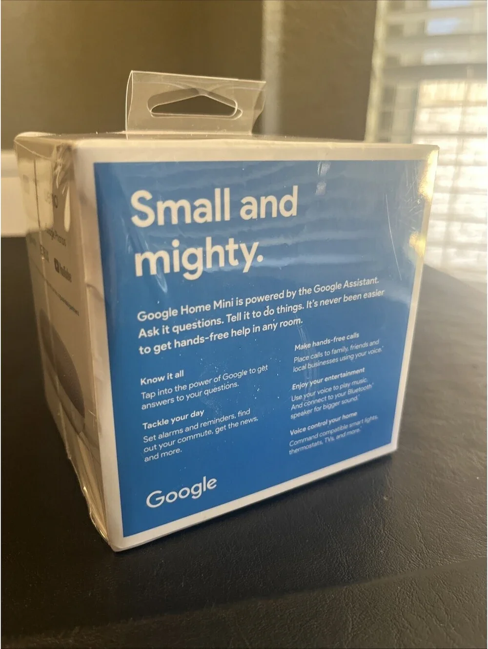Google Home Mini Chalk Smart Speaker Streamer Chromecast 1st Gen - Brand New